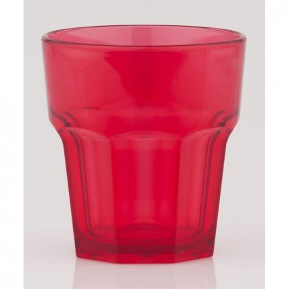 poliweglan szklanka 250ml czerwona premium