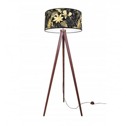 nowoczesna lampa stojaca z motywem monstery dark