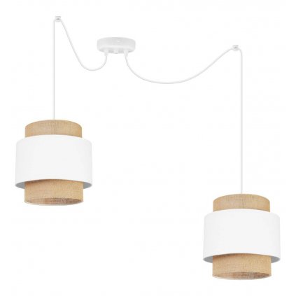 stylowa lampa wiszaca spider boho typu pajak z abazurami