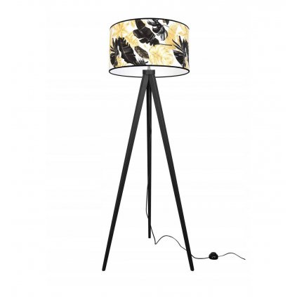 lampa stojaca trojnog z motywem monstery