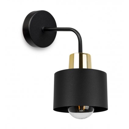 lampa scienna kinkiet panta metalowy czarny klosz