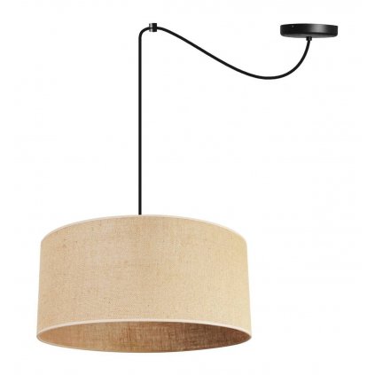 stylowa lampa wiszaca pajak juta z abazurem w stylu eko 40 cm