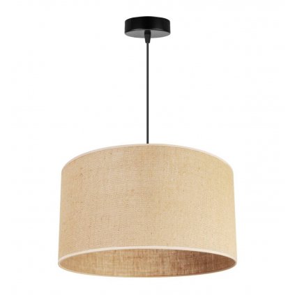 lampa sufitowa zyrandol z abazurem jutowym 40cm juta