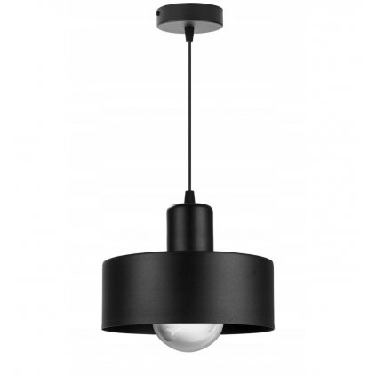 nowoczesna lampa loft z metalowym kloszem