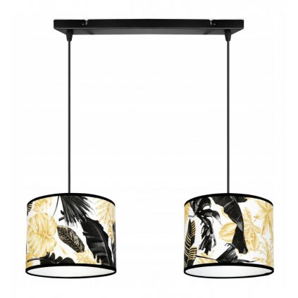 lampa nowoczesna z regulacja i dekoracyjnym abazurem