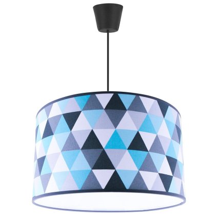 lampa wiszaca dziecieca z abazurem w kolorowe wzory