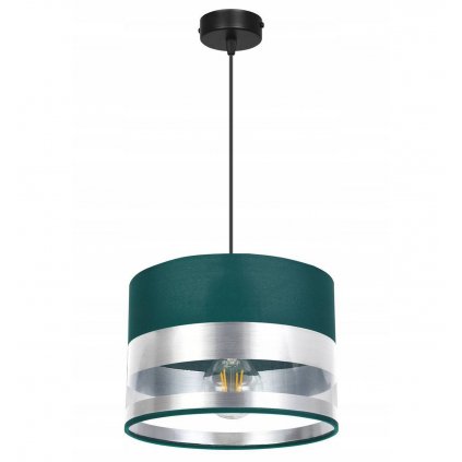 elegancka nowoczesna lampa wiszaca z ciekawym srebrnym akcentem