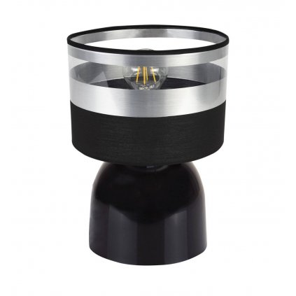 nowoczesna lampka na biurko z transparentna wstawka