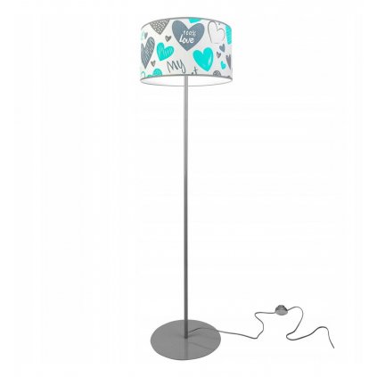 nowoczesna mlodziezowa lampa stojaca z abazurem