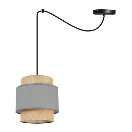 nowoczesna lampa wiszaca spider boho stylowy abazur