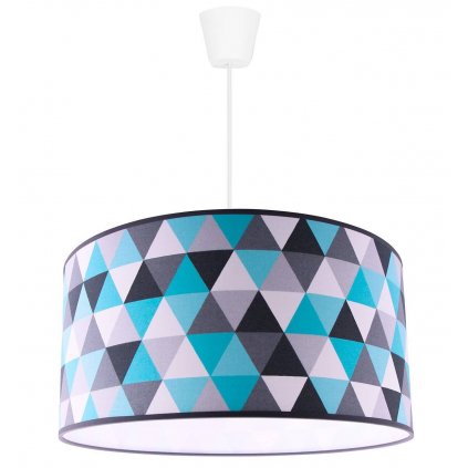 nowoczesna lampa wiszaca abazur we wzory pokoj dziecka