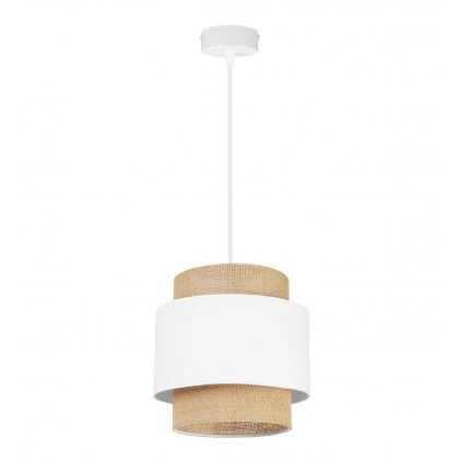 lampa wiszaca boho jutowy abazur