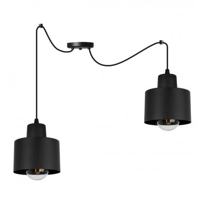 nowoczesna lampa wiszaca typu pajak metalowa panta led e27