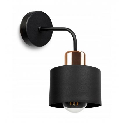 metalowy kinkiet pojedynczy matowe wykonczenie