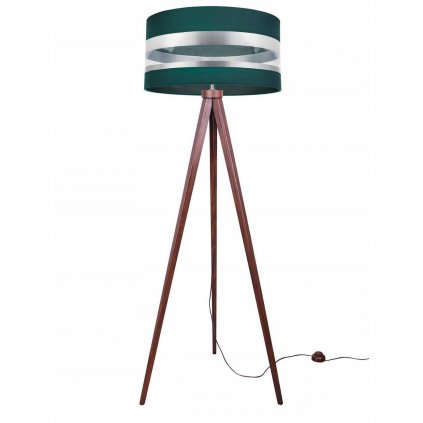 stojaca nowoczesna lampa trojnog z abazurem