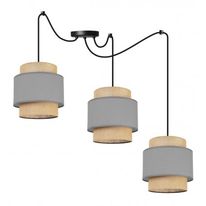 lampa wiszaca spider boho typu pajak abazury jutowe