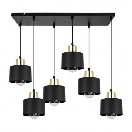 nowoczesna lampa na szerokiej listwie z metalu panta