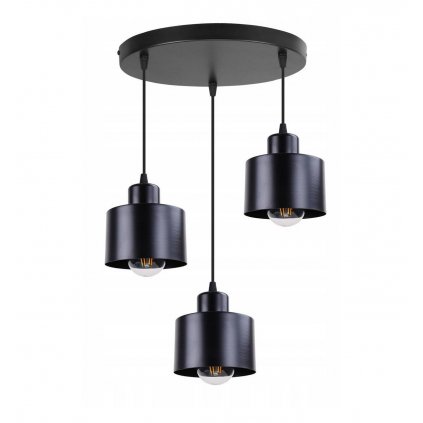 lampa sufitowa wiszaca nowoczesna z metalowymi kloszami