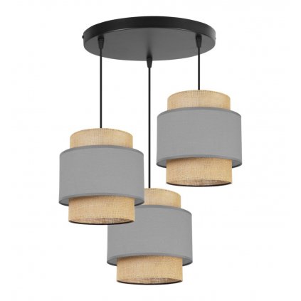 lampa wiszaca zyrandol boho w stylu rustykalna na listwie