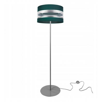nowoczesna elegancka lampa podlogowa z abazurem