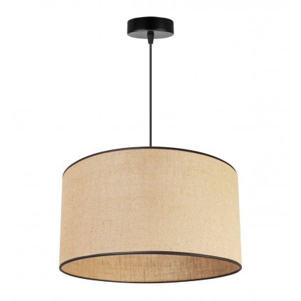 nowoczesna lampa wiszaca z abazurem naturalnym juta 40 cm