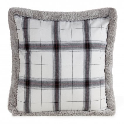 VÁNOČNÍ DEKORAČNÍ POVLAK NA POLŠTÁŘ BOW 1KS 45X45 CM VZOROVANÁ