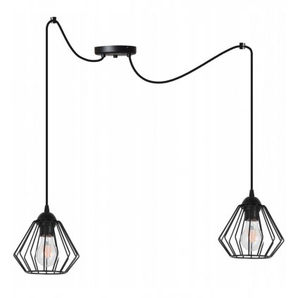 oryginalna lampa wiszaca industrialna w typie druciak