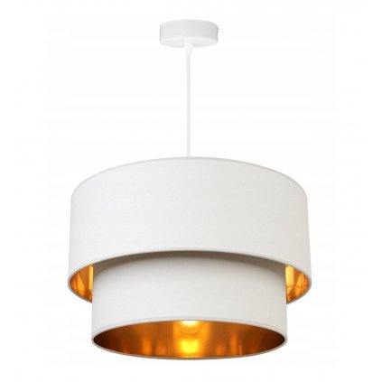 efektowna lampa wiszaca do salonu zloty srodek