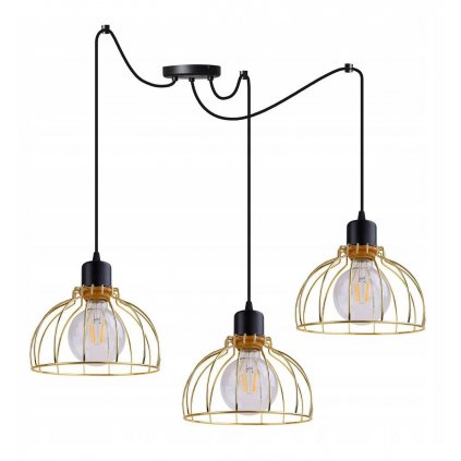 lampa regulowana wiszaca w stylu loft z metalu