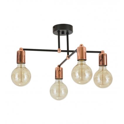 lampa wiszaca loft miedz chrom