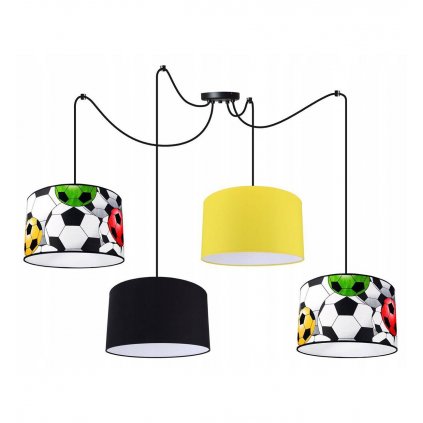 duza lampa do pokoju dzieciecego z motywem pilkarskim