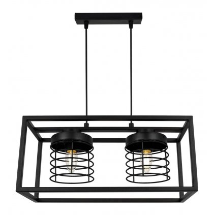 industrialna lampa wiszaca rasti cage czarna metalowa