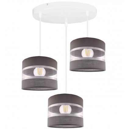 lampa wiszaca z kolorowymi abazurami led