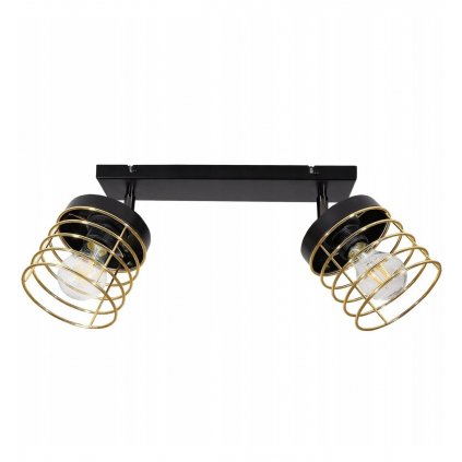 industrialna lampa wiszaca z metalu z kloszem typu koszyk