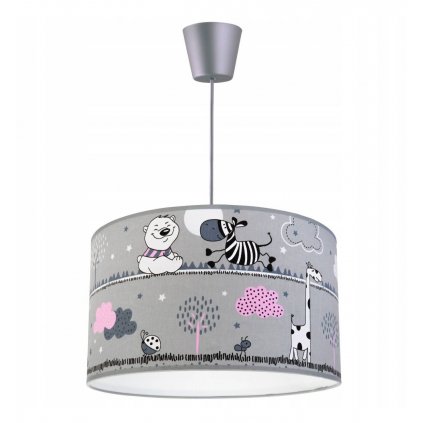 dziecieca lampa wiszaca motyw zwierzeta zoo
