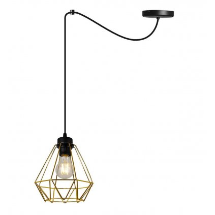 designerska lampa spider nuvola gold zloty klosz druciany