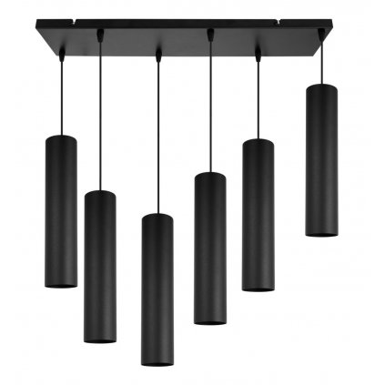 nowoczesna lampa wiszaca na szerokiej listwie tuba