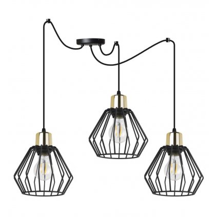 lampa wiszaca z metalowymi kloszami typu pajak spider nuvola