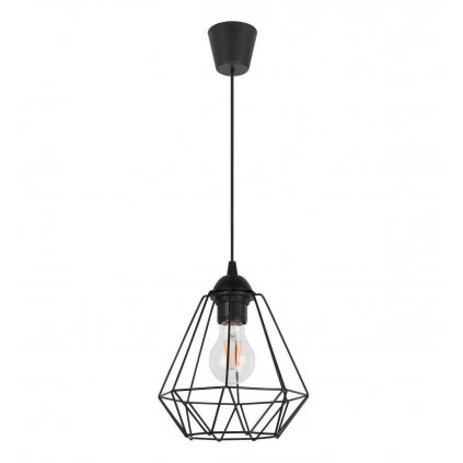 lampa wiszaca pojedyncza styl loft czarna