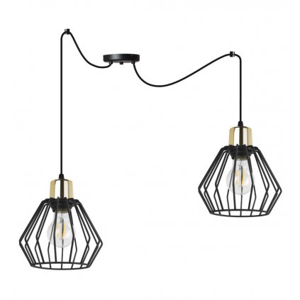 lampa sufitowa typu pajak z metalowymi kloszami spider nuvola