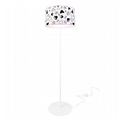 nowoczesna lampa stojaca z abazurem do pokoju dzieciecego