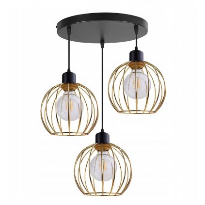 lampa wiszaca w stylu loft z kloszem typu druciak