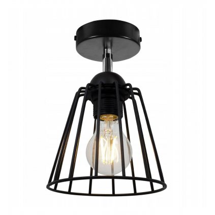 reflektor z chromowanym elementem w stylu industrialnym