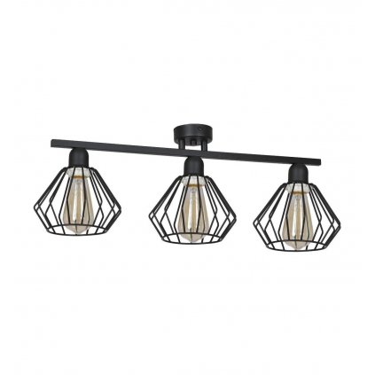 lampa sufitowa 3 plomienna loft dwa kolory