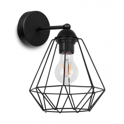 przestrzenny kinkiet scienny w industrialnym stylu