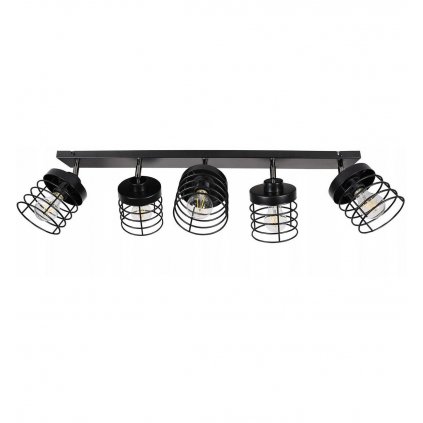 nowoczesna lampa sufitowa typu loft z kloszami z metalu