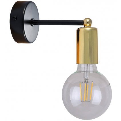 kinkiet lampa scienna loft zlote elementy