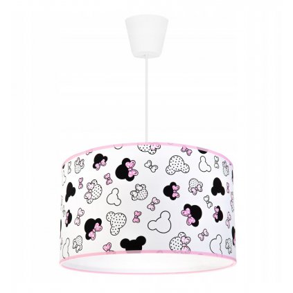 dziecieca lampa wiszaca z abazurem z myszka