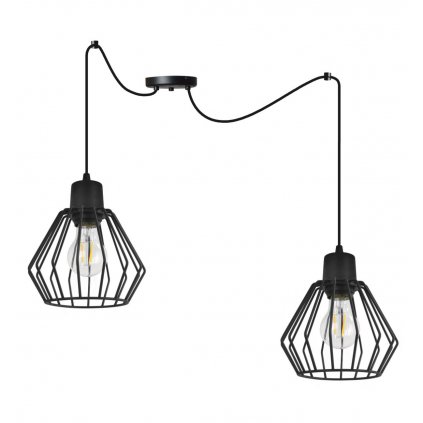 lampa wiszaca industrialna typ pajak druciane klosze nuvola led e27