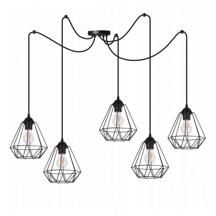 industrialna lampa wiszaca typu pajak metalowa